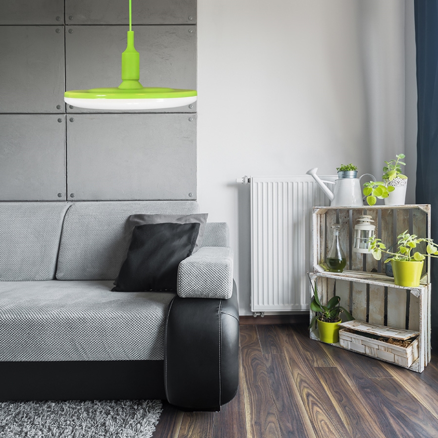 Lámpara LED colgante KIKI 1xE27/15W/230V verde