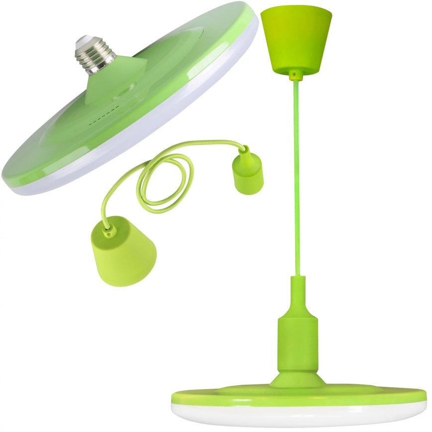 Lámpara LED colgante KIKI 1xE27/15W/230V verde