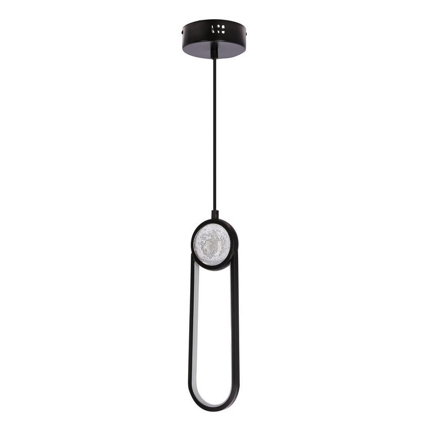 Lámpara LED colgante LACRIMA LED/15W/230V 3000K negro