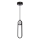 Lámpara LED colgante LACRIMA LED/15W/230V 3000K negro