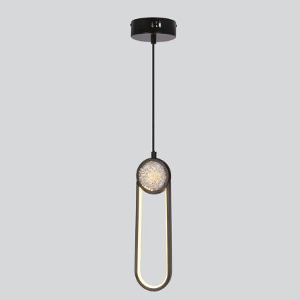 Lámpara LED colgante LACRIMA LED/15W/230V 3000K negro