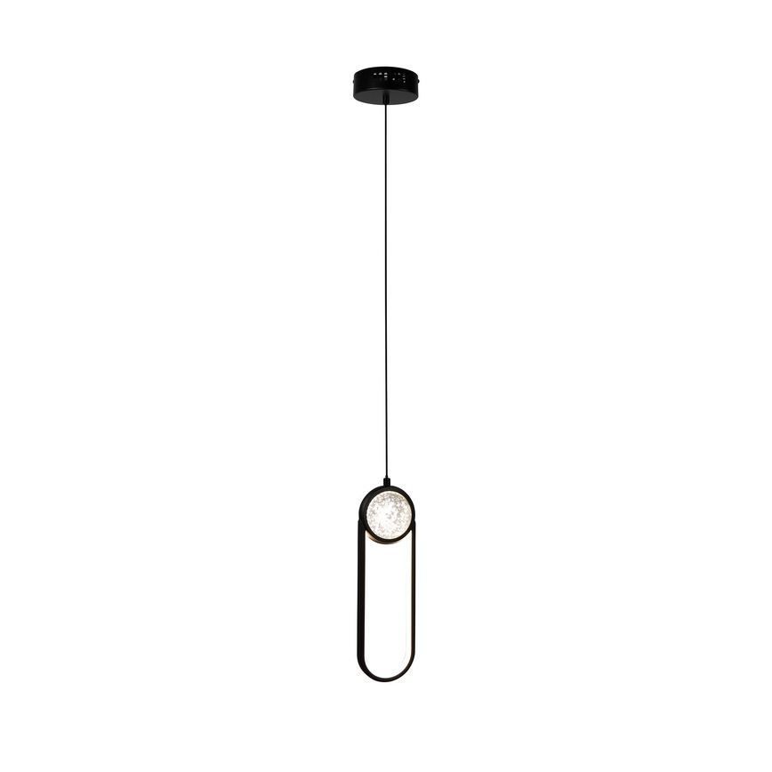 Lámpara LED colgante LACRIMA LED/15W/230V 3000K negro