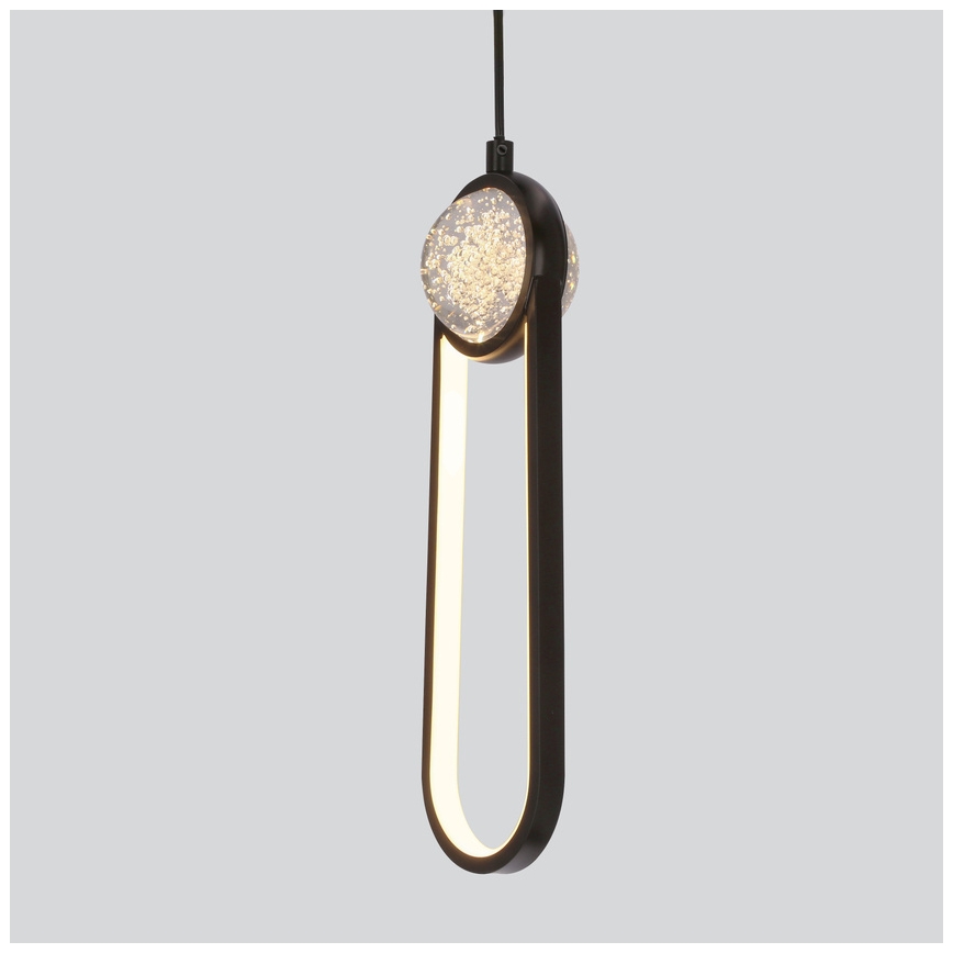 Lámpara LED colgante LACRIMA LED/15W/230V 3000K negro
