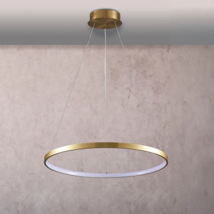 Lámpara LED colgante LEA LED/20W/230V 4000K diá. 50 cm dorado