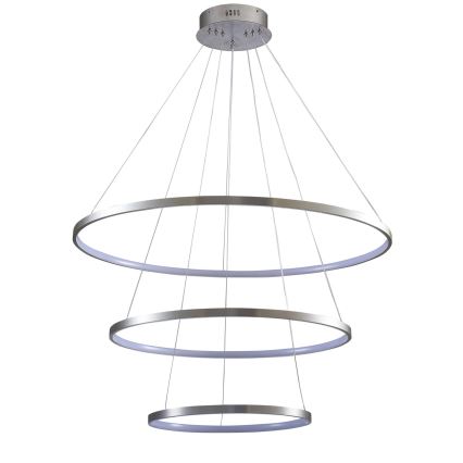 Lámpara LED colgante LEA LED/60W/230V 4000K diá. 80 cm cromo mate