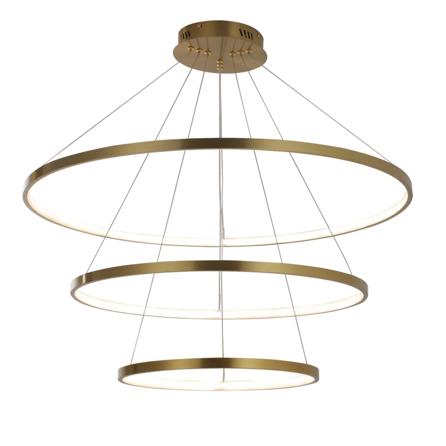 Lámpara LED colgante LEA LED/60W/230V 4000K diá. 80 cm dorado