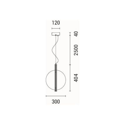 Lámpara LED colgante LED/12,6W/230V 3000K