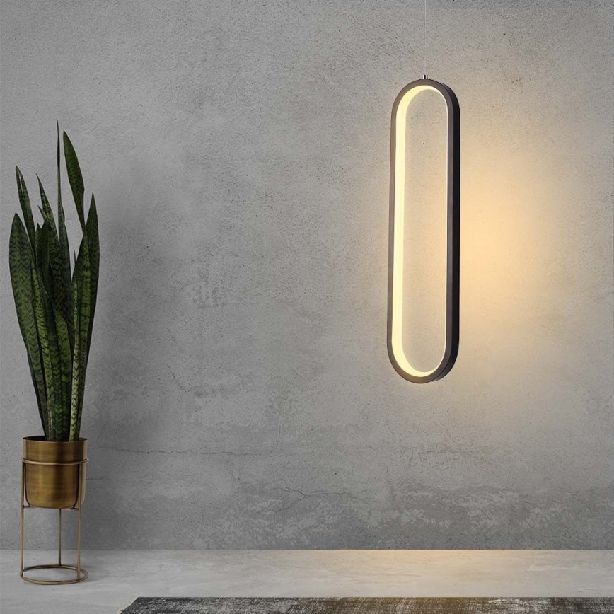 Lámpara LED colgante LED/13W/230V 3000K negro