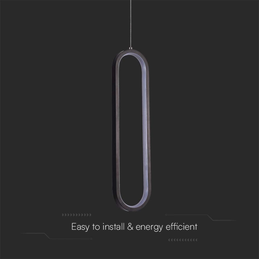 Lámpara LED colgante LED/13W/230V 3000K negro