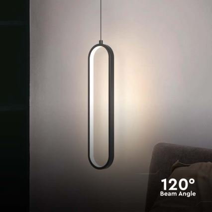 Lámpara LED colgante LED/13W/230V 3000K negro
