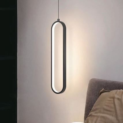 Lámpara LED colgante LED/13W/230V 4000K negro