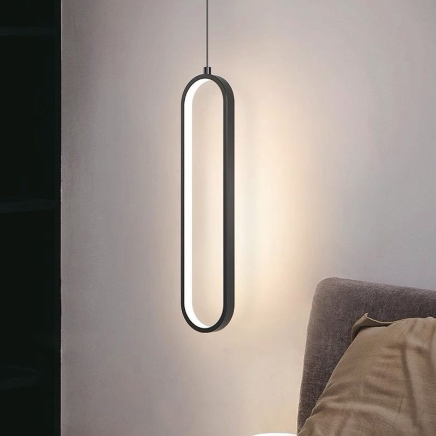 Lámpara LED colgante LED/13W/230V 4000K negro