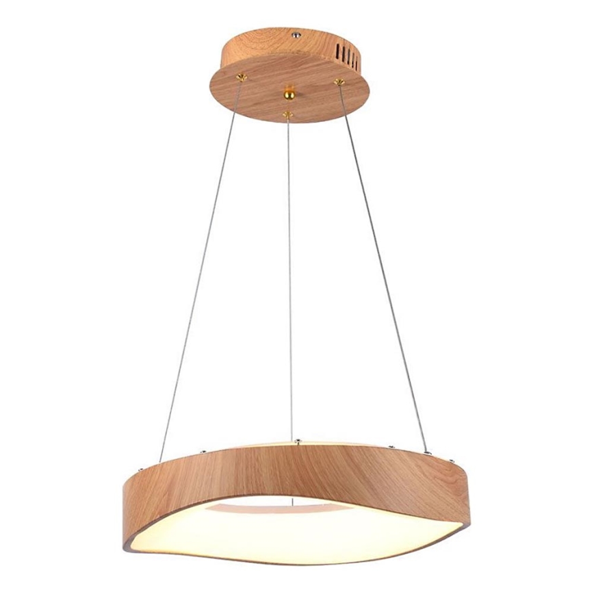 Lámpara LED colgante LED/18W/230V 3000K ø 40 cm marrón