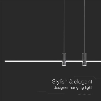 Lámpara LED colgante LED/19W/230V 3000K negro