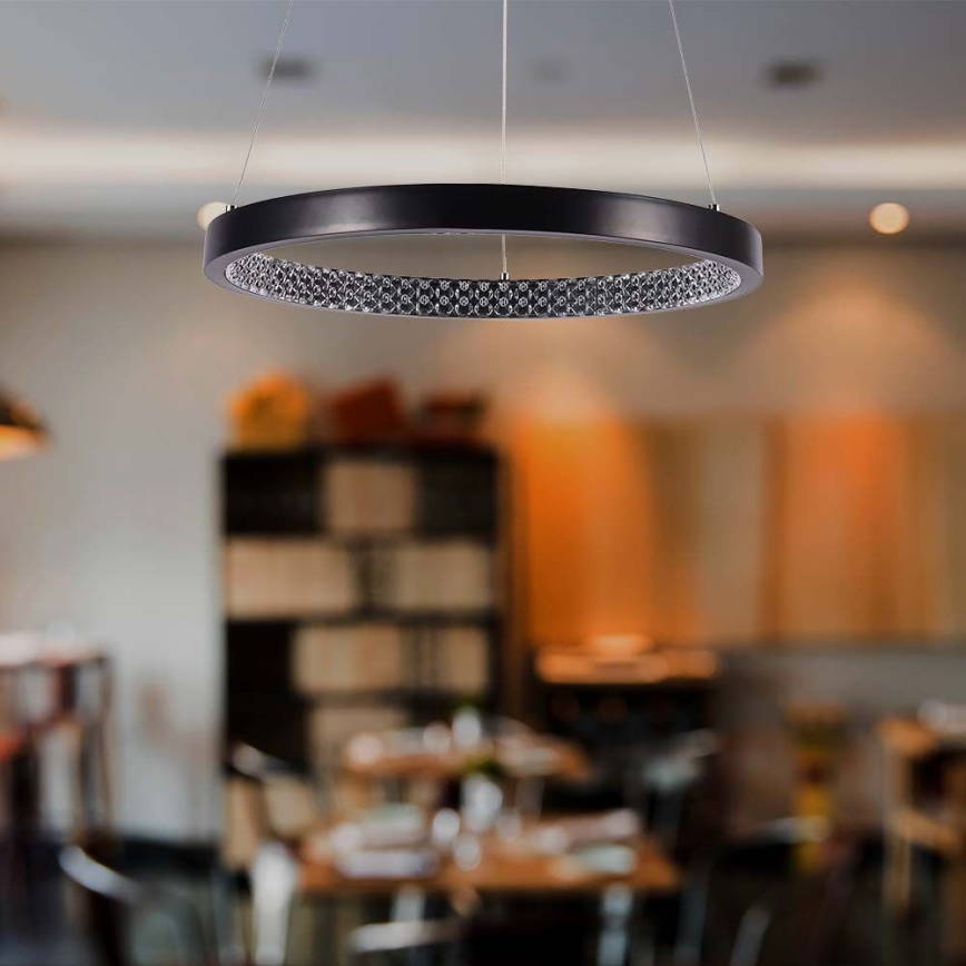 Lámpara LED colgante LED/19W/230V 3000K negro