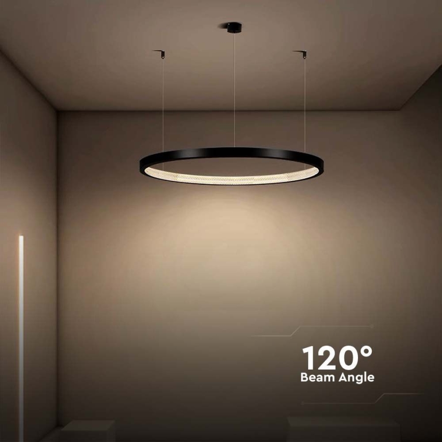 Lámpara LED colgante LED/19W/230V 3000K negro