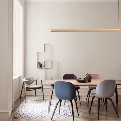 Lámpara LED colgante LED/22W/230V 4000K 120 cm ceniza/madera maciza