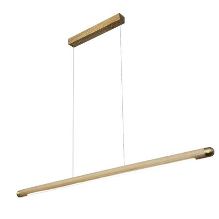 Lámpara LED colgante LED/22W/230V 4000K 120 cm ceniza/madera maciza