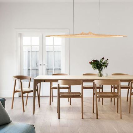 Lámpara LED colgante LED/22W/230V 4000K 120 cm ceniza/madera maciza