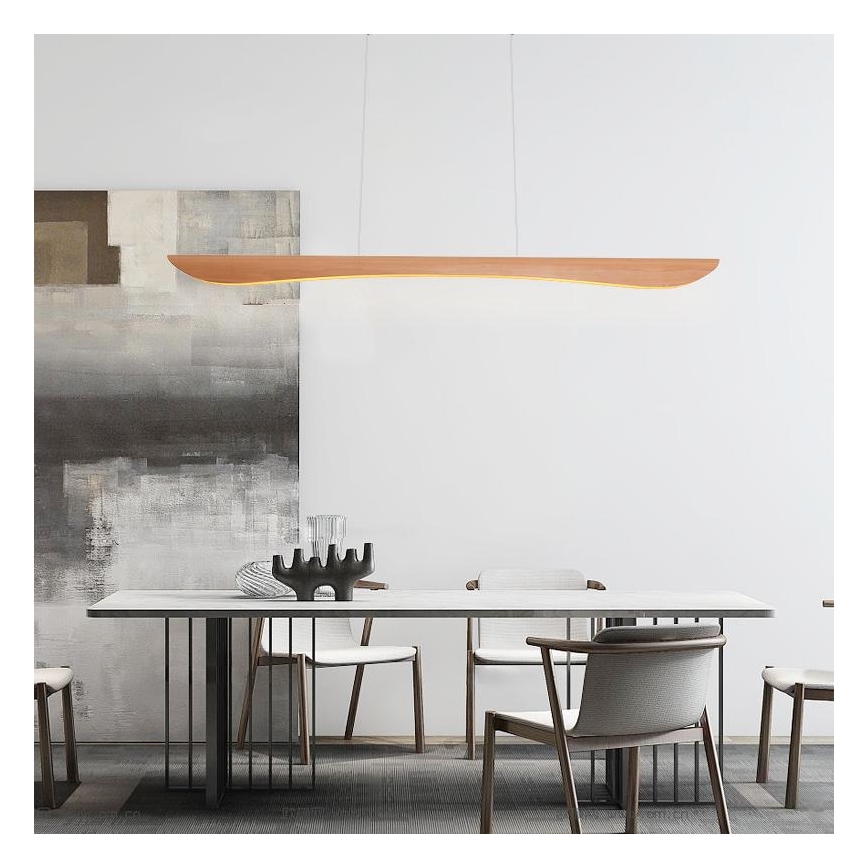 Lámpara LED colgante LED/22W/230V 4000K 120 cm haya/madera maciza