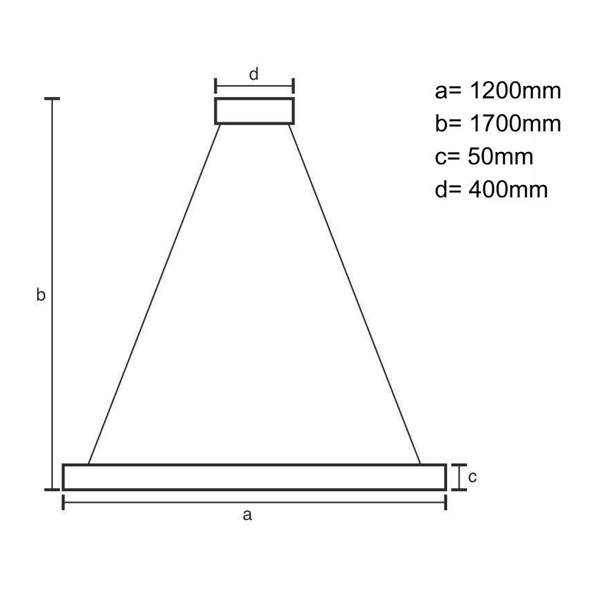 Lámpara LED colgante LED/22W/230V 4000K 120 cm haya/madera maciza