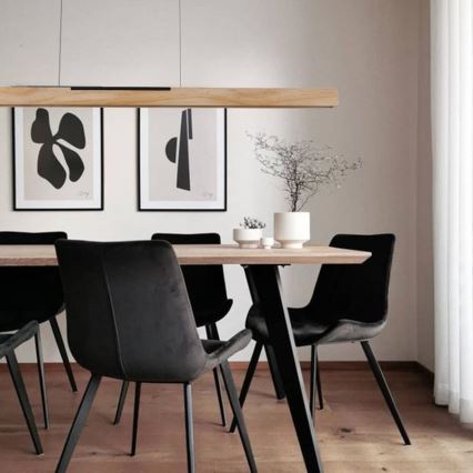 Lámpara LED colgante LED/22W/230V 4000K 120 cm pino/madera maciza