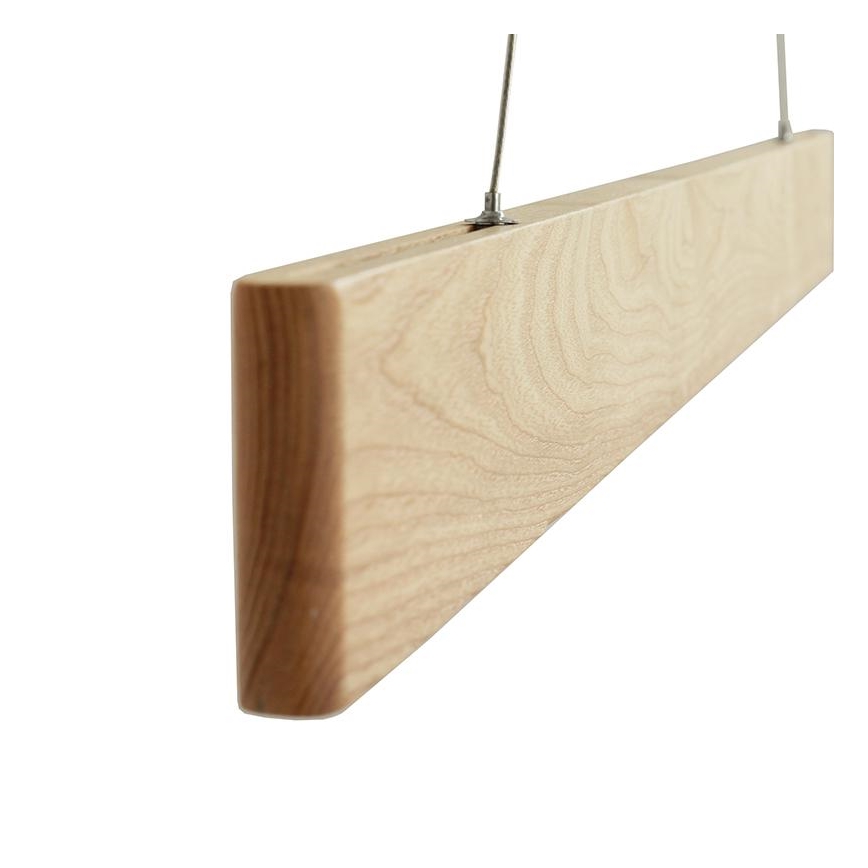 Lámpara LED colgante LED/26W/230V 4000K 150 cm ceniza/madera maciza