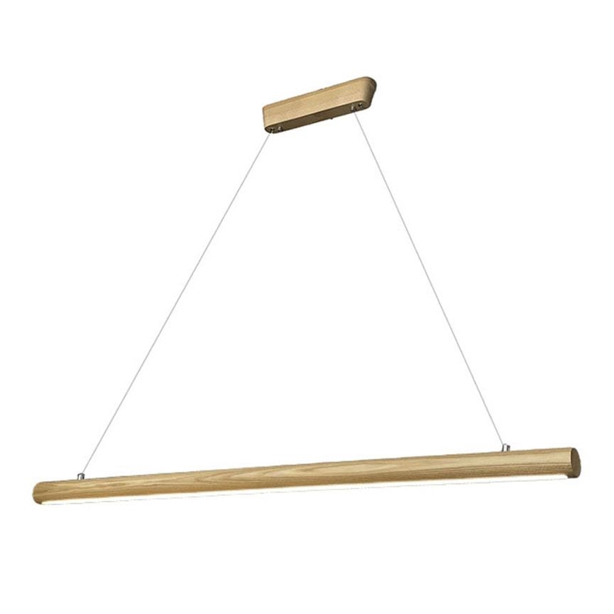 Lámpara LED colgante LED/26W/230V 4000K 150 cm ceniza/madera maciza