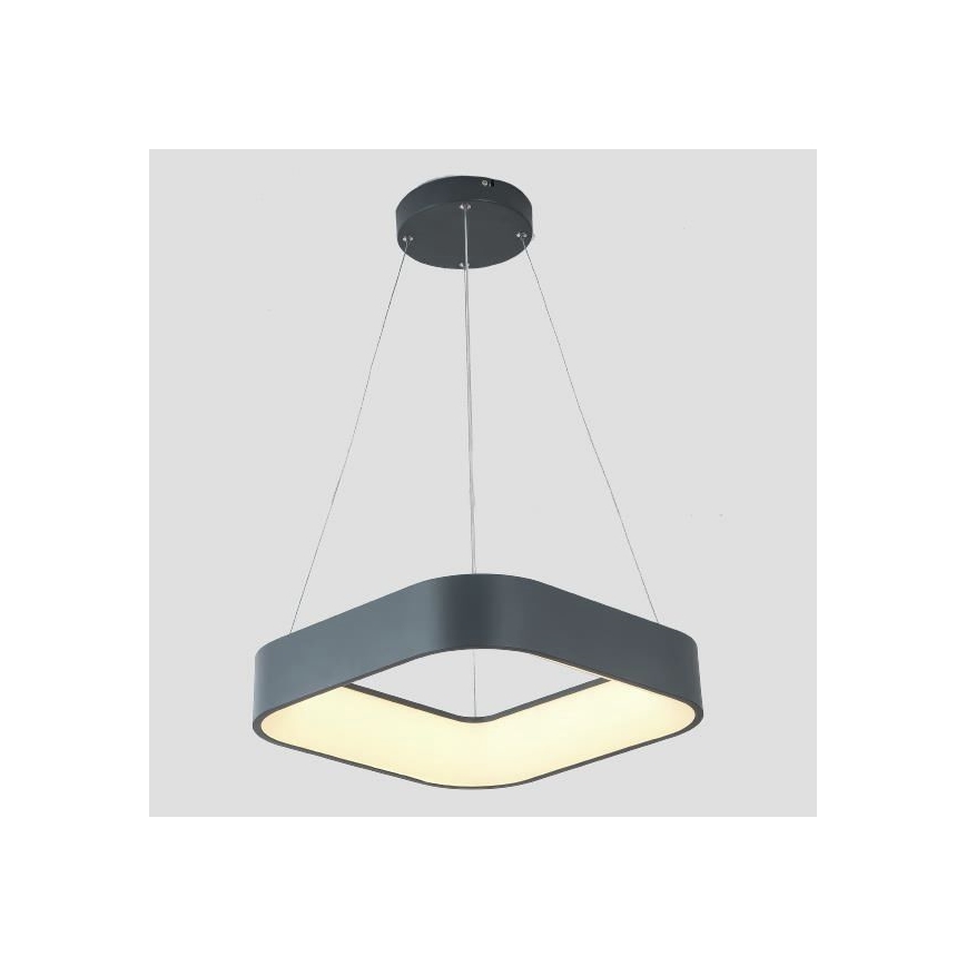 Lámpara LED colgante LED/30W/230V 3000K 45x45 cm gris
