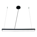 Lámpara LED colgante LED/32W/230V 4000K diá. 120 cm negro