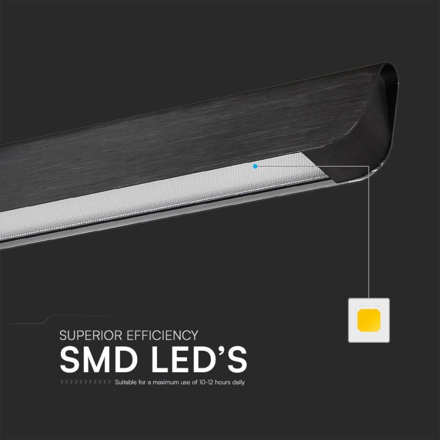 Lámpara LED colgante LED/36W/230V 3000/4000/6400K negro