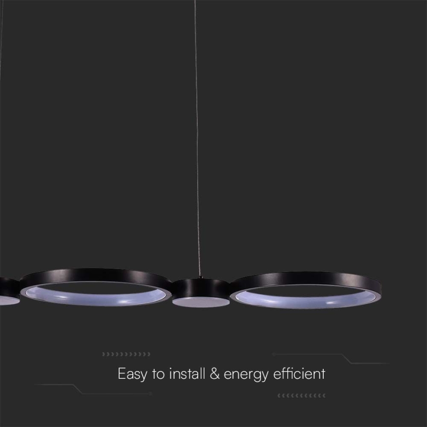 Lámpara LED colgante LED/38W/230V 3000K negro