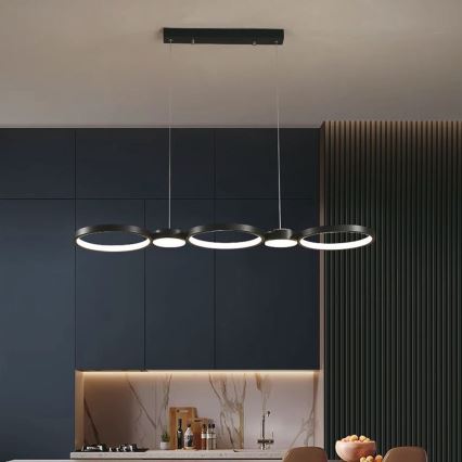 Lámpara LED colgante LED/38W/230V 4000K negro