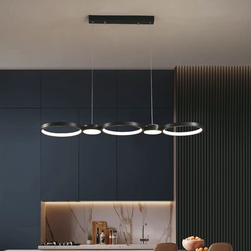 Lámpara LED colgante LED/38W/230V 4000K negro
