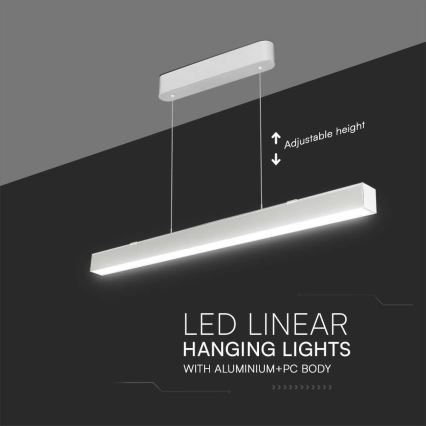 Lámpara LED colgante LED/40W/230V 3000/4000/6400K blanco