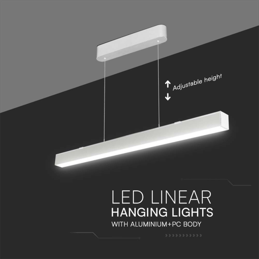 Lámpara LED colgante LED/40W/230V 3000/4000/6400K blanco