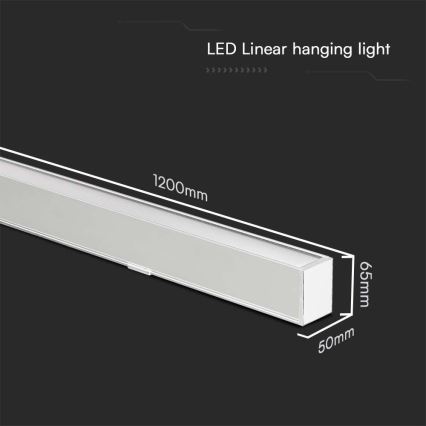 Lámpara LED colgante LED/40W/230V 3000/4000/6400K blanco