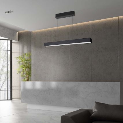 Lámpara LED colgante LED/40W/230V 3000/4000/6400K negro