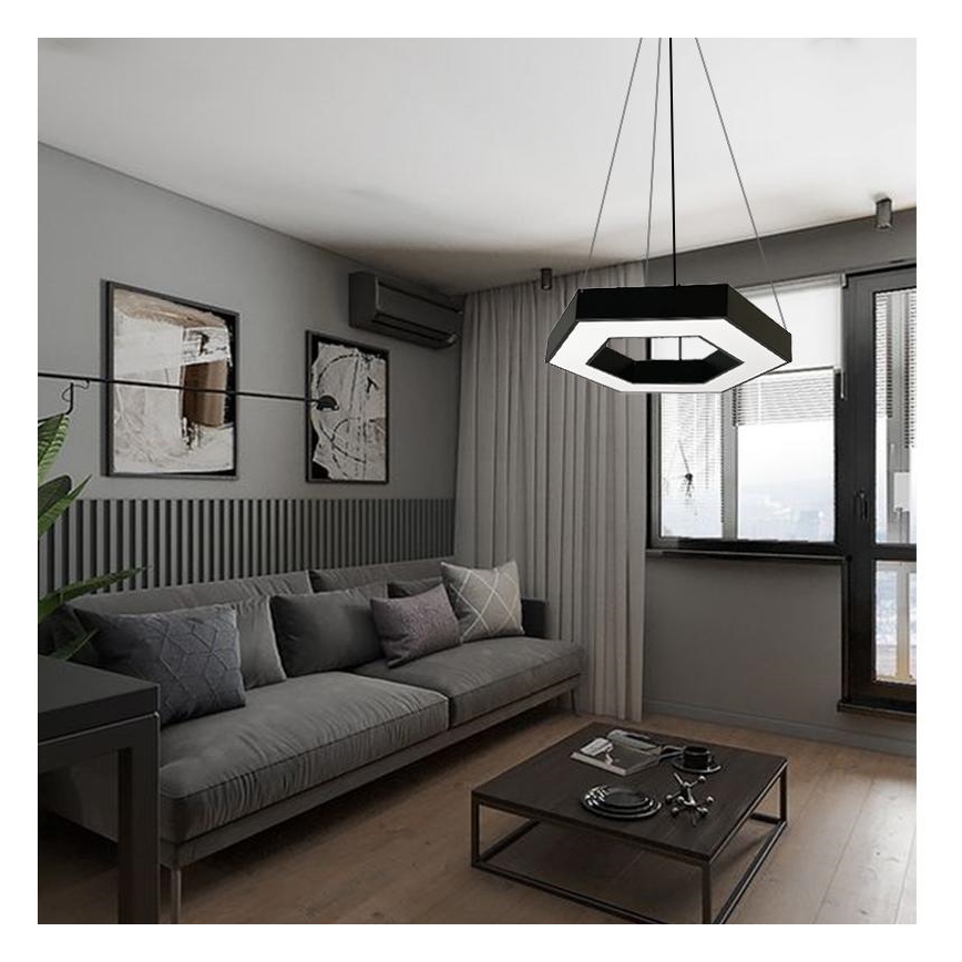 Lámpara LED colgante LED/40W/230V 4000K diá. 80 cm