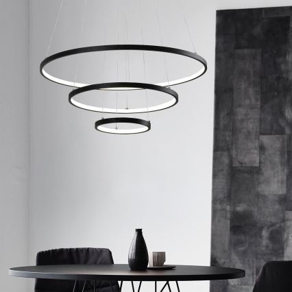 Lámpara LED colgante LED/42W/230V 3000K negro