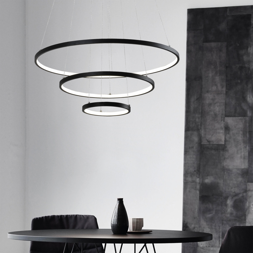 Lámpara LED colgante LED/42W/230V 3000K negro