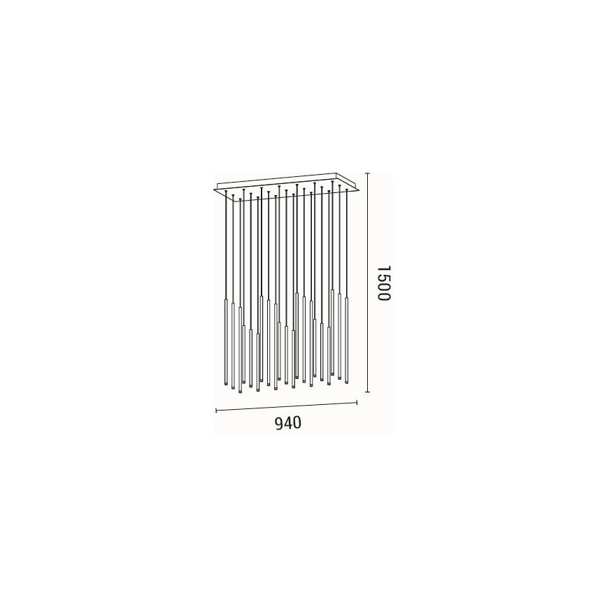 Lámpara LED colgante LED/47W/230V 3000K