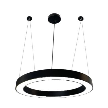 Lámpara LED colgante LED/50W/230V 4000K diá. 100 cm negro
