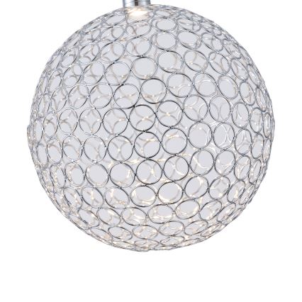 Lámpara LED colgante LED/6,3W/230V 3000K cromo brillante diá. 25 cm