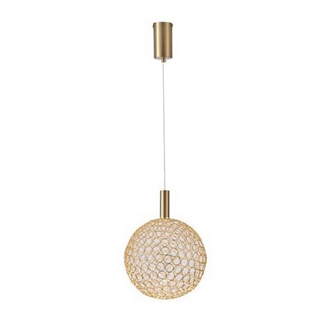 Lámpara LED colgante LED/6,3W/230V 3000K dorado diá. 25 cm