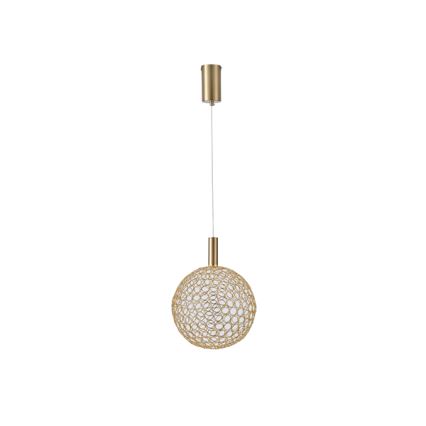 Lámpara LED colgante LED/6,3W/230V 3000K dorado diá. 25 cm
