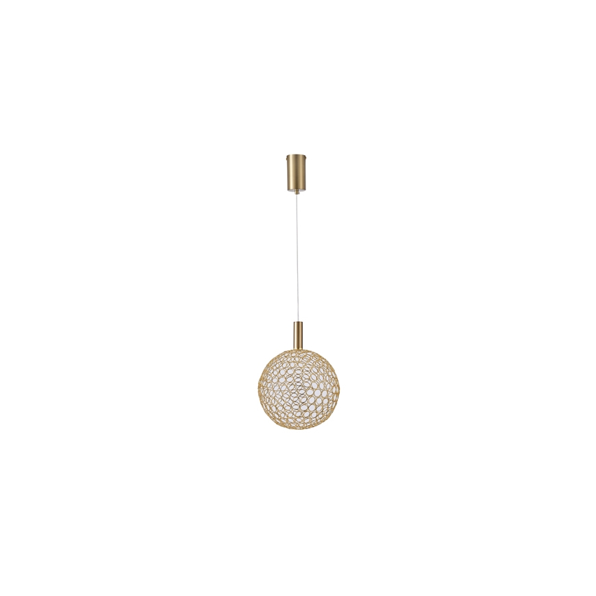 Lámpara LED colgante LED/6,3W/230V 3000K dorado diá. 25 cm