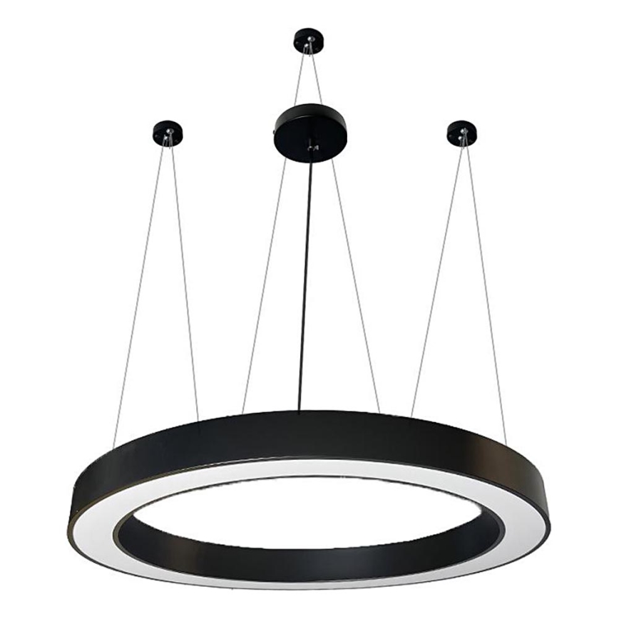 Lámpara LED colgante LED/60W/230V 4000K diá. 120 cm negro