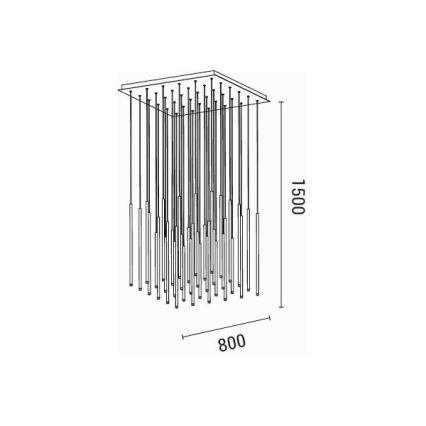 Lámpara LED colgante LED/72W/230V 3000K