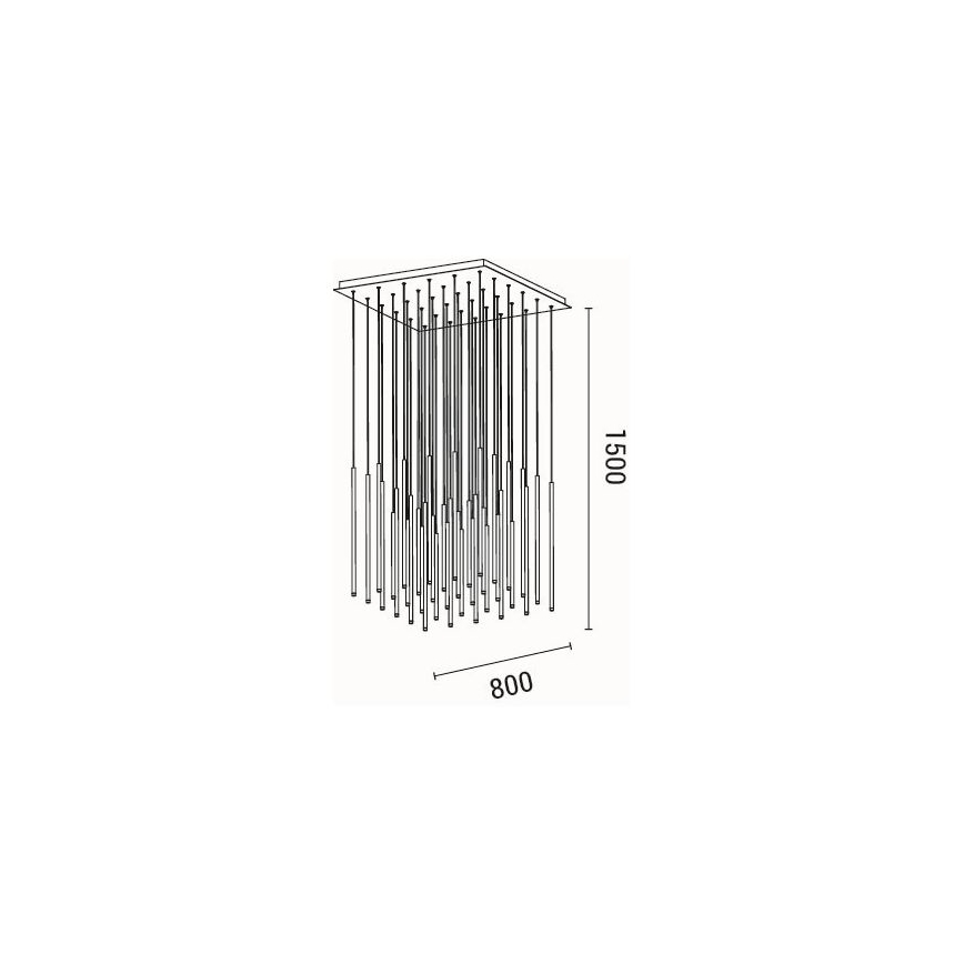 Lámpara LED colgante LED/72W/230V 3000K